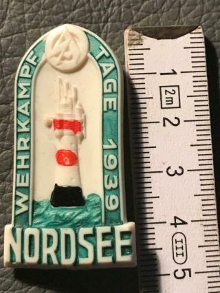 Rare German Wwii Sa Badge " Wehrkampf Tage Sa 1939 Nordsee "