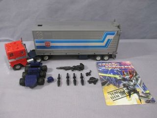 Transformers G1 Optimus Prime Complete Vintage 1984 Autobot Leader