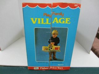 Vintage 1973 Fisher - Price 997 Little People PLAY FAMILY VILLAGE Box 3