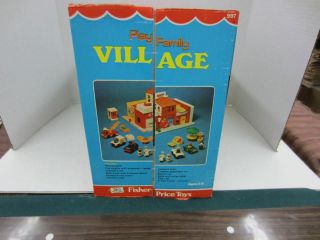 Vintage 1973 Fisher - Price 997 Little People PLAY FAMILY VILLAGE Box 5