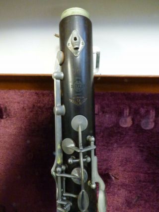 Vintage Selmer Series 9 Wood Bass Clarinet w\case NOT 2