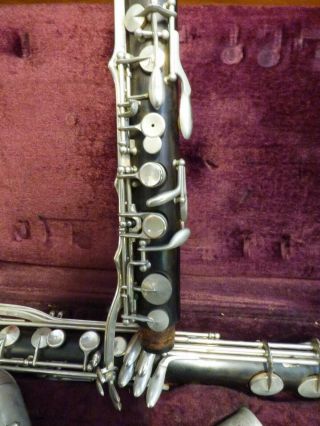 Vintage Selmer Series 9 Wood Bass Clarinet w\case NOT 3