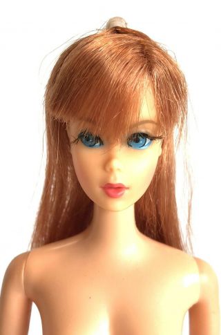 Vintage 1960’s Titian Red Hair Tnt Barbie Doll W Oss 1160 Mattel