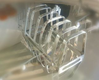 Antique Solid Silver Art Deco Toast Rack Hallmarked 6 Slices Sections