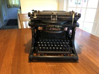 VERY RARE Fox No.  10 Typewriter Antique Vtg 2