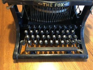 VERY RARE Fox No.  10 Typewriter Antique Vtg 3