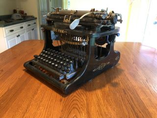 VERY RARE Fox No.  10 Typewriter Antique Vtg 5