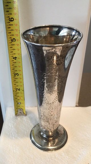 Tiffany & Co Sterling Trumpet Vase - Early 1900s