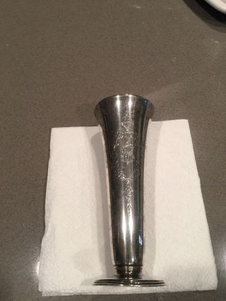 Tiffany & Co Sterling Trumpet Vase - Early 1900s 3