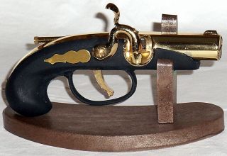 Vintage Japan Modern Royal Derringer Gun Table Lighter Shape