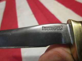 Vintage Randall fixed blade knife 6