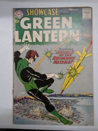 Dc Showcase 22,  1st Appearance Silver Age Green Lantern Vintage Comic Book Key