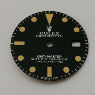 ROLEX VINTAGE GMT MASTER 1675 WATCH BLACK DIAL 28 MM (& 100) 4