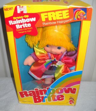 8590 Nib Vintage Mattel Rainbow Brite - Dress Up Rainbow Brite Doll