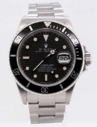 Rolex Submariner Date 16800 Vintage 1986 100 Authentic,  2 Year,  Papers 3