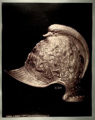 Juan Laurent: Spanish Weaponry 2 Studies Large 1870s Vintage Albumen Photos