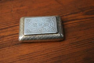 A Fine Sterling Silver Snuff Box By Phipps & Robinson London 1804 Cushion Shaped