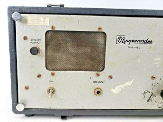 Vintage Magnecorder PT6 - J Vacuum Tube Microphone Preamp Magnecord Triad RCA 2