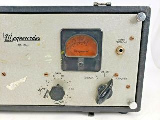 Vintage Magnecorder PT6 - J Vacuum Tube Microphone Preamp Magnecord Triad RCA 3