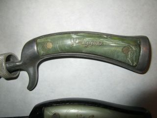 vintage rare ST CROIX and J.  C.  HIGGINS pistol grip fishing rods,  5 1/2 feet 6