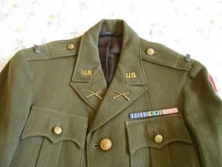 US WWII 42nd Infantry 1st Lt Officer Coat and Pants 2