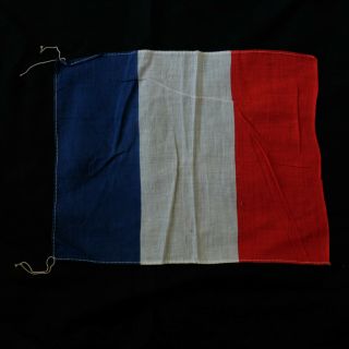 1930s Prewar Ww2 Antique France Banner French Flag