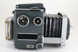 [Super Rare ] Plaubel MAKIFLEX 9x9cm SLR Camera w/Xenar 150mm f/4.  5 Lens 5412 4