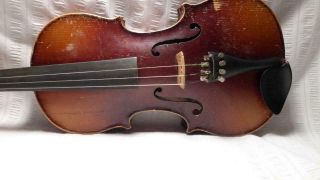 Vintage Stradivarious Full Size VIOLIN in Hard Case w/ Bausch Bow 3