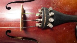 Vintage Stradivarious Full Size VIOLIN in Hard Case w/ Bausch Bow 8