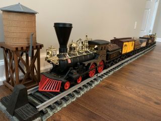 Vintage Jim Beam 8pc Train Set Decanters,  Water Tower,  Track,  J.  B.  Turner Loco. ,