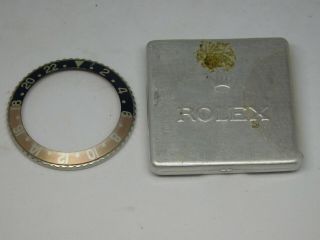 Rolex Vintage Gmt 1675 Wrist Watch Bezel And Insert.  For Spare Parts.