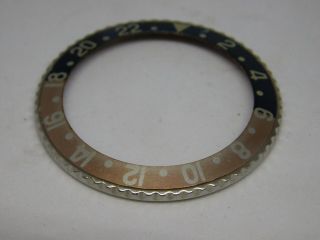 ROLEX VINTAGE GMT 1675 WRIST WATCH BEZEL AND INSERT.  FOR SPARE PARTS. 2