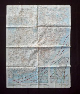 Wwii Silk Survival Escape Map 1944 No 34 Southeast China No C - 40 Luzon Island