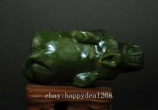 China old hand - made South natural jade water absorption Elephant statue 01 b02 7