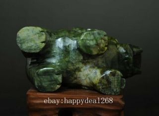 China old hand - made South natural jade water absorption Elephant statue 01 b02 8