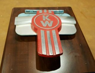 Vintage Kenworth Hood Grab Handle Emblem Grille Ornament Badge Kw
