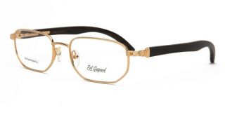 Pol Gaspard Vintage Eyeglasses Frames,  22kt Gold Plated Frame Wood Templ