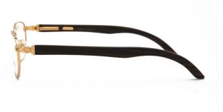 Pol Gaspard Vintage Eyeglasses Frames,  22KT Gold Plated Frame Wood Templ 2