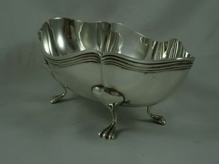 STYLISH ART NOUVOU,  solid silver FRUIT BOWL,  1920,  266gm 2
