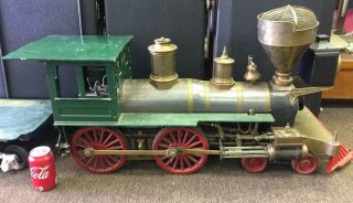 Vintage Live Steam Ride - On Model Train Engine Locomotive & Tender Project