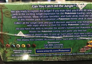 Pokémon 1ST EDITION JUNGLE BOOSTER BOX - ENGLISH - WOTC FACTORY - RARE 5