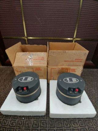 Pair Vintage Jbl Le - 175 Horn Speaker Drivers In Rare Factory Le - 175 Boxes