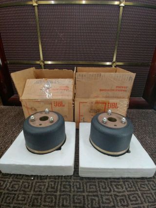 Pair Vintage JBL LE - 175 Horn Speaker Drivers in Rare Factory LE - 175 Boxes 2