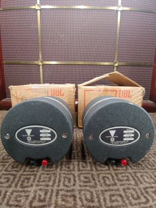 Pair Vintage JBL LE - 175 Horn Speaker Drivers in Rare Factory LE - 175 Boxes 3