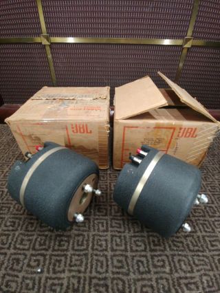 Pair Vintage JBL LE - 175 Horn Speaker Drivers in Rare Factory LE - 175 Boxes 4