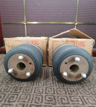 Pair Vintage JBL LE - 175 Horn Speaker Drivers in Rare Factory LE - 175 Boxes 6