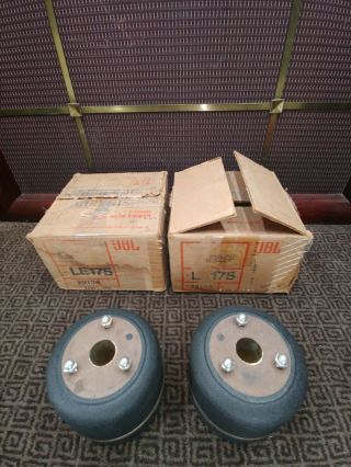 Pair Vintage JBL LE - 175 Horn Speaker Drivers in Rare Factory LE - 175 Boxes 7