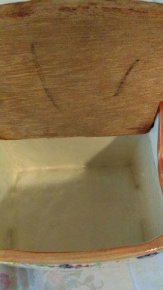 ANTIQUE / VINTAGE Ceramic SALT BOX,  Salt Cellar,  Majolica,  Japan 4