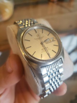 Vintage OMEGA Constellation Day Date Quartz Men ' s Watch 2