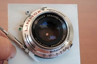 Rare Voigtlander Apo Lanthar 10,  5cm 105mm Cover 6x9 Linhof select 11